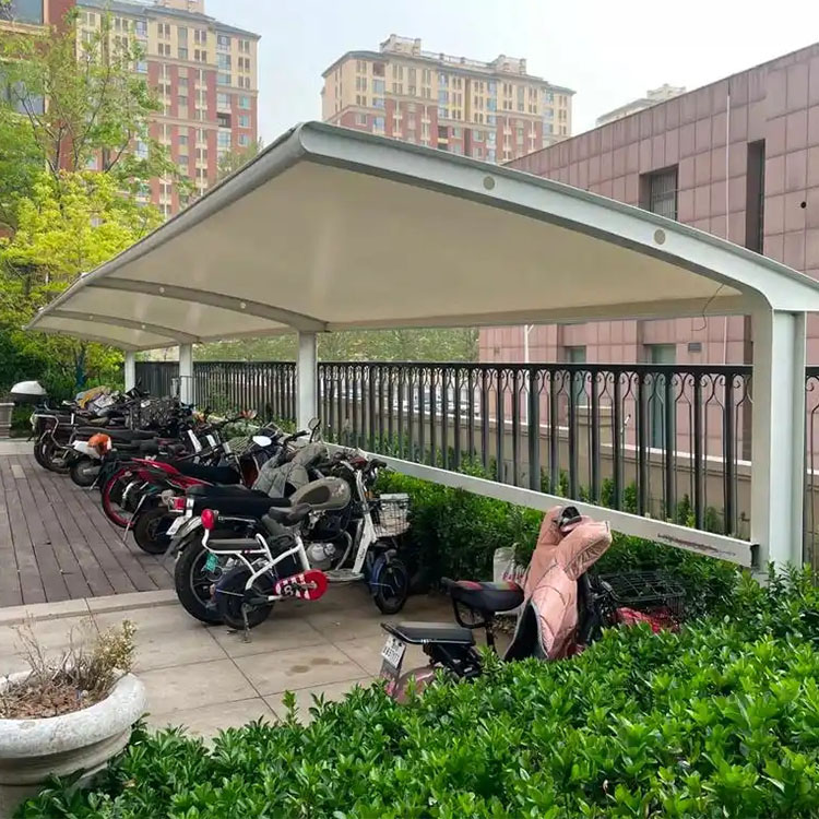 张家界膜结构电动车棚